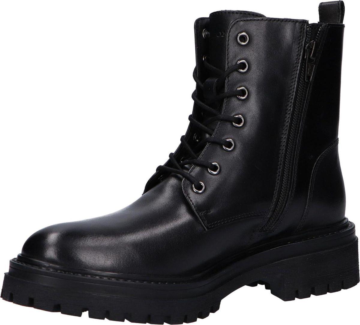 Leder-Combat-Boots zum Schnüren