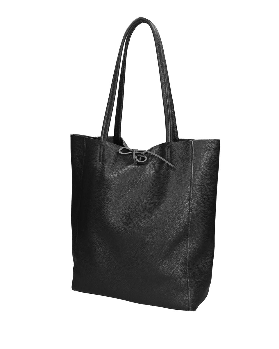 Minimalistischer Shopper aus genarbtem Leder