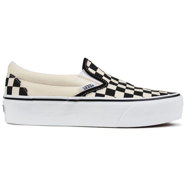 Schachbrett Plateau Slip-On Sneaker