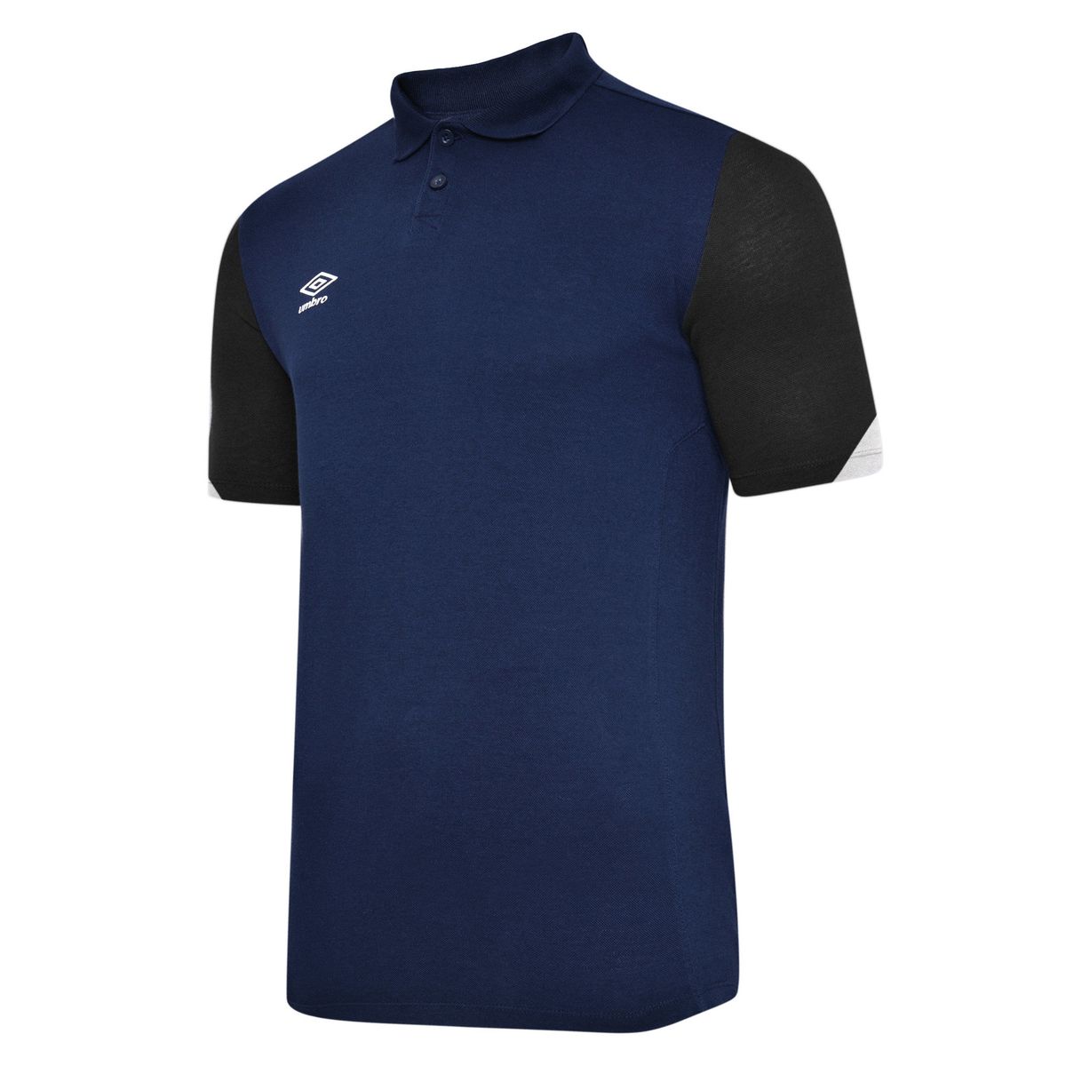 Umbro - "Total" Poloshirt für Herren - Training (Marineblau/Dunkel-Marineblau/Weiß)