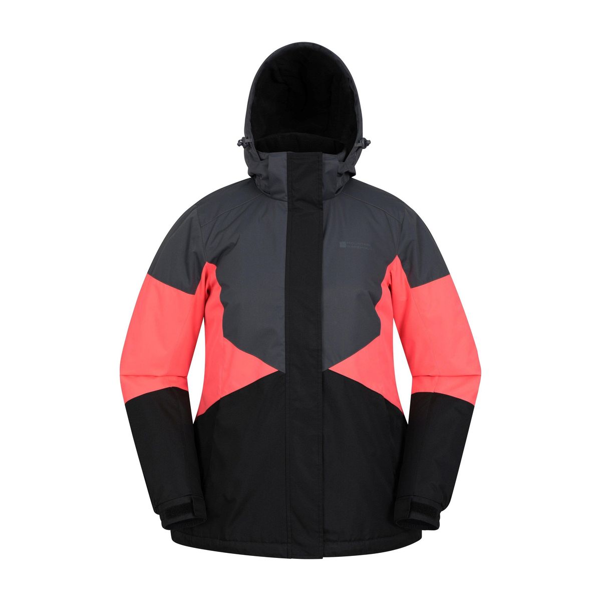 Isolierte Damen Skijacke mit Farbblock