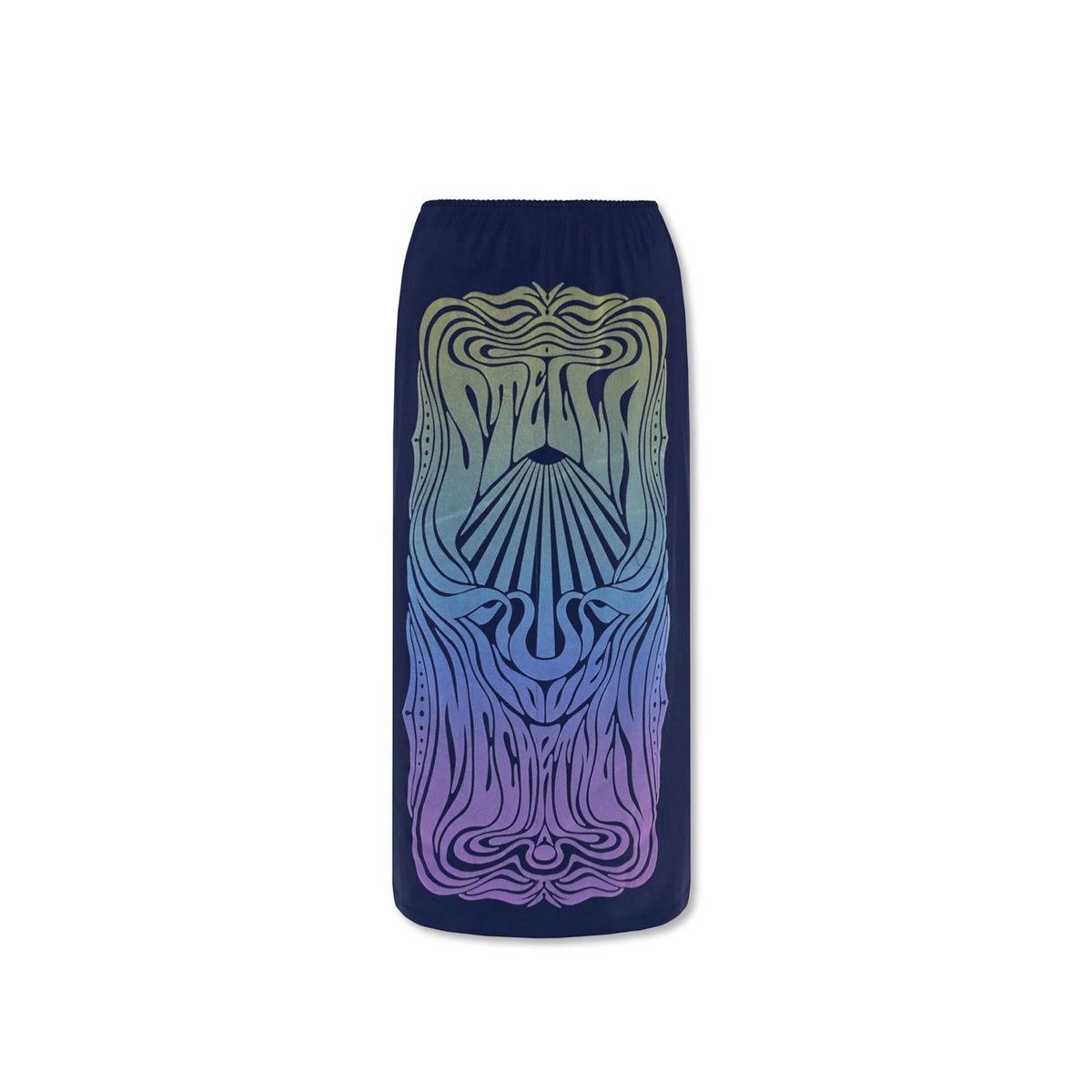 Midi-Rock mit psychedelischem Grafik-Print