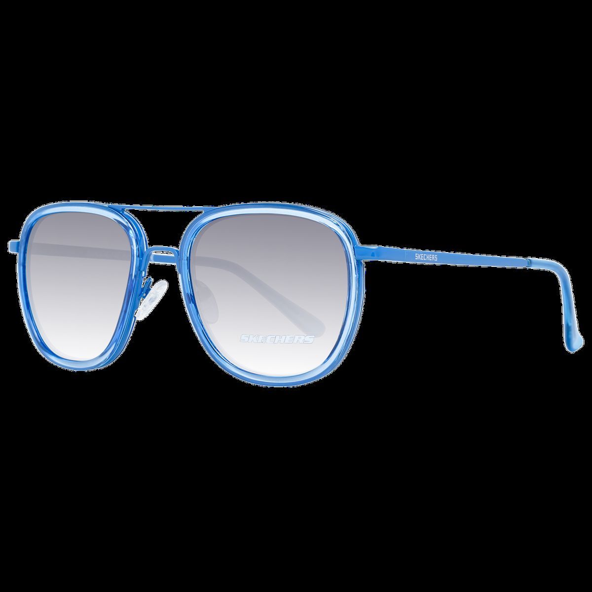 Blaue Pilotenbrille mit Farbverlaufsgläsern