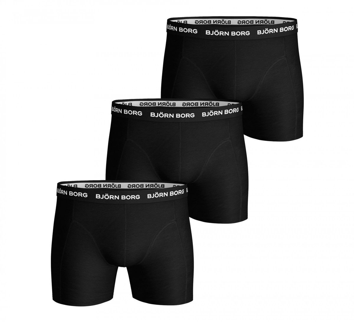 Klassische, figurbetonte Boxershorts im Dreierpack