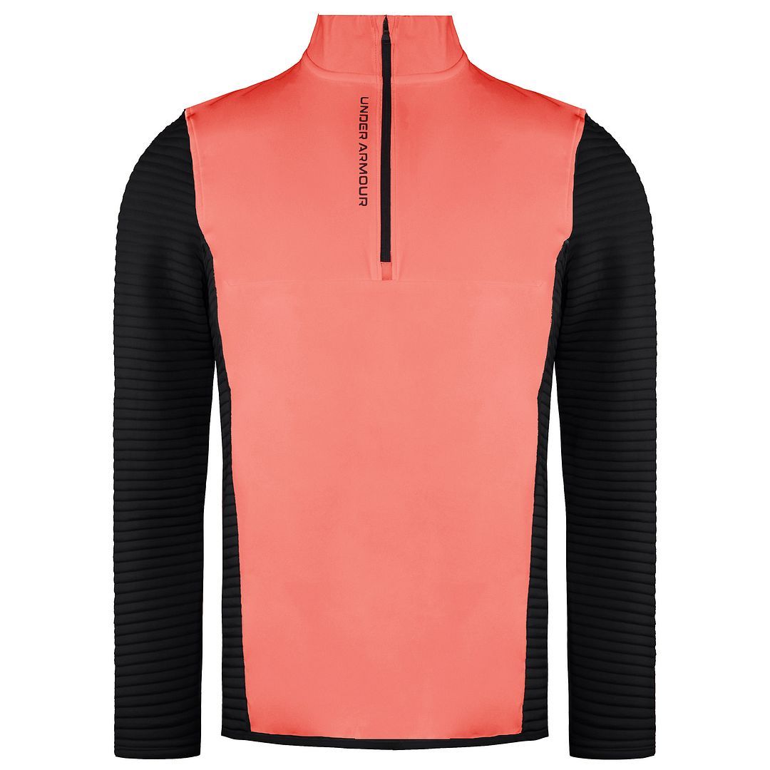 Under Armour Storm Evolution Daytona Herren Schwarz/Rot -Hybrid -Golfpullover