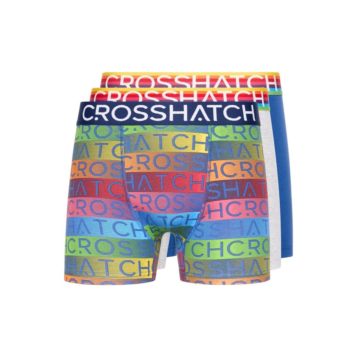 Herren Multicolor Gestreifte Boxershorts Pack