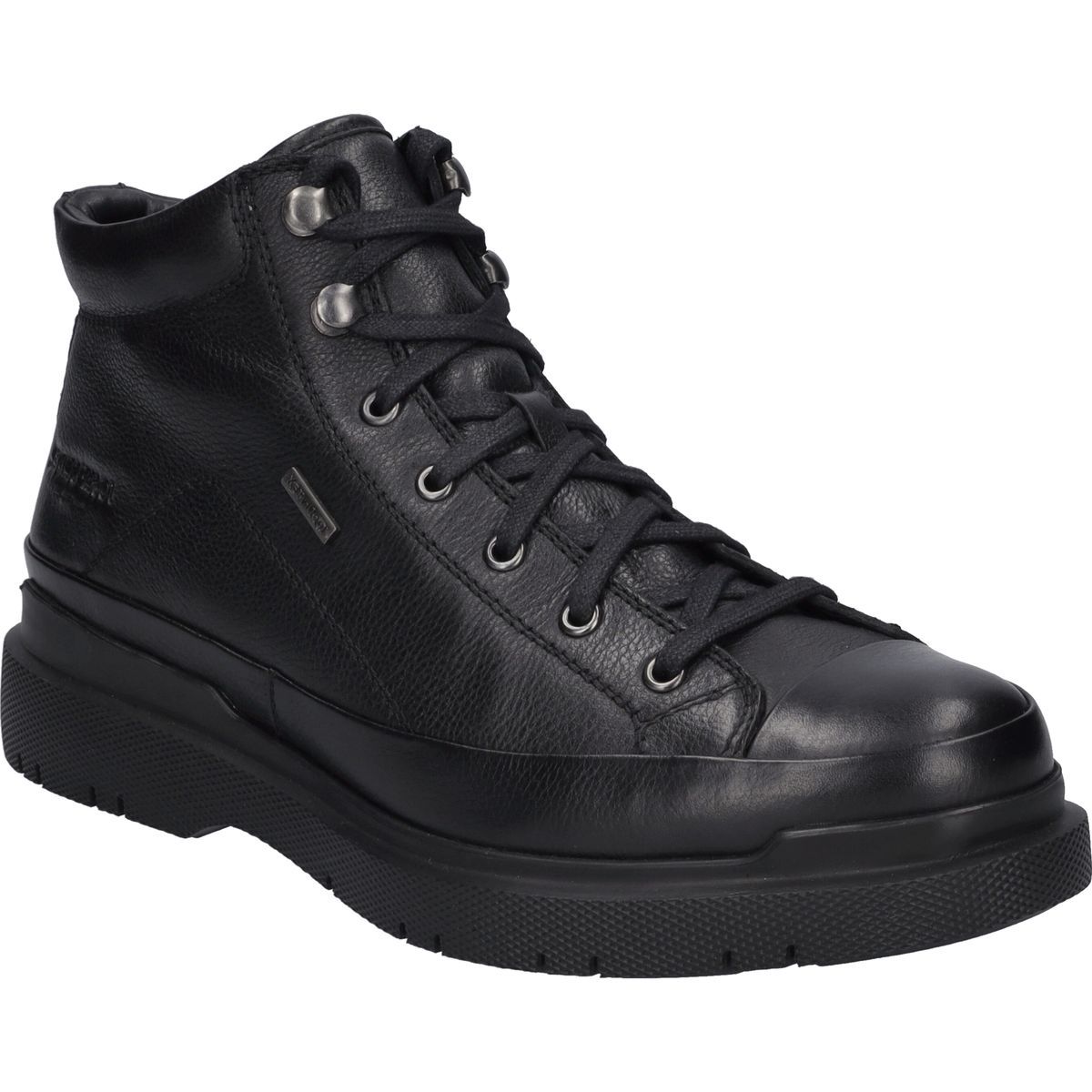 Schwarzer Schnürstiefelette aus Leder