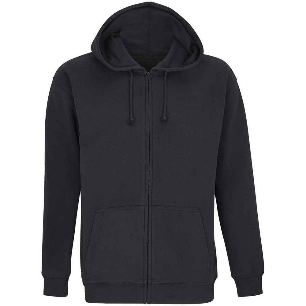Unisex Fleece-Kapuzenpullover mit Reißverschluss