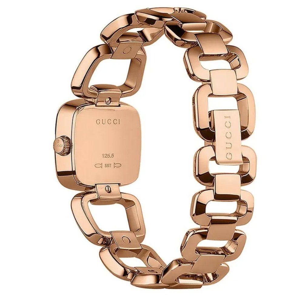 Elegante G-förmige Uhr mit Diamanten