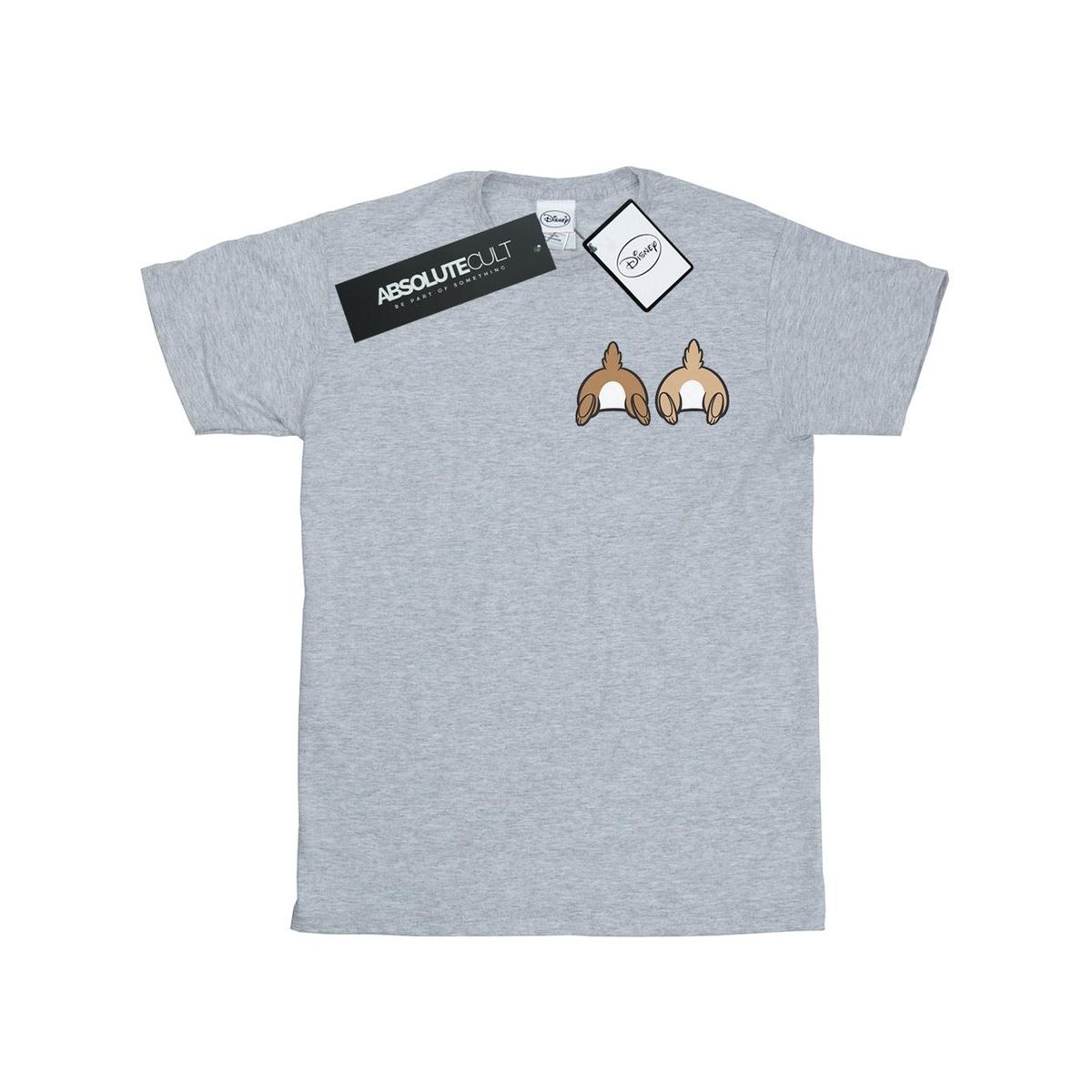 Disney - "Chip N Dale Backside Breast Print" T-Shirt für Damen (Grau)