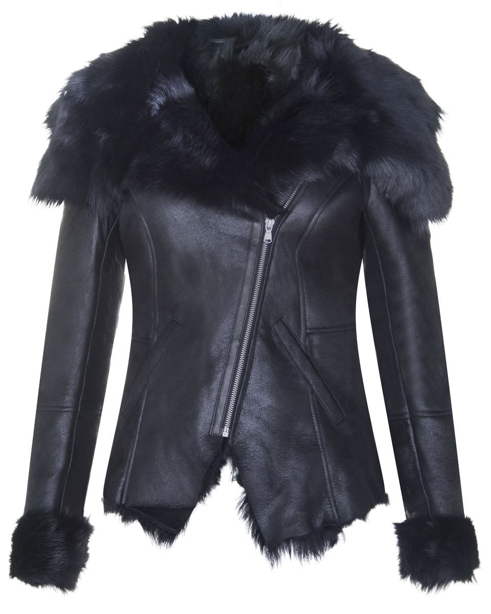 Toscana Shearling Biker Jacke