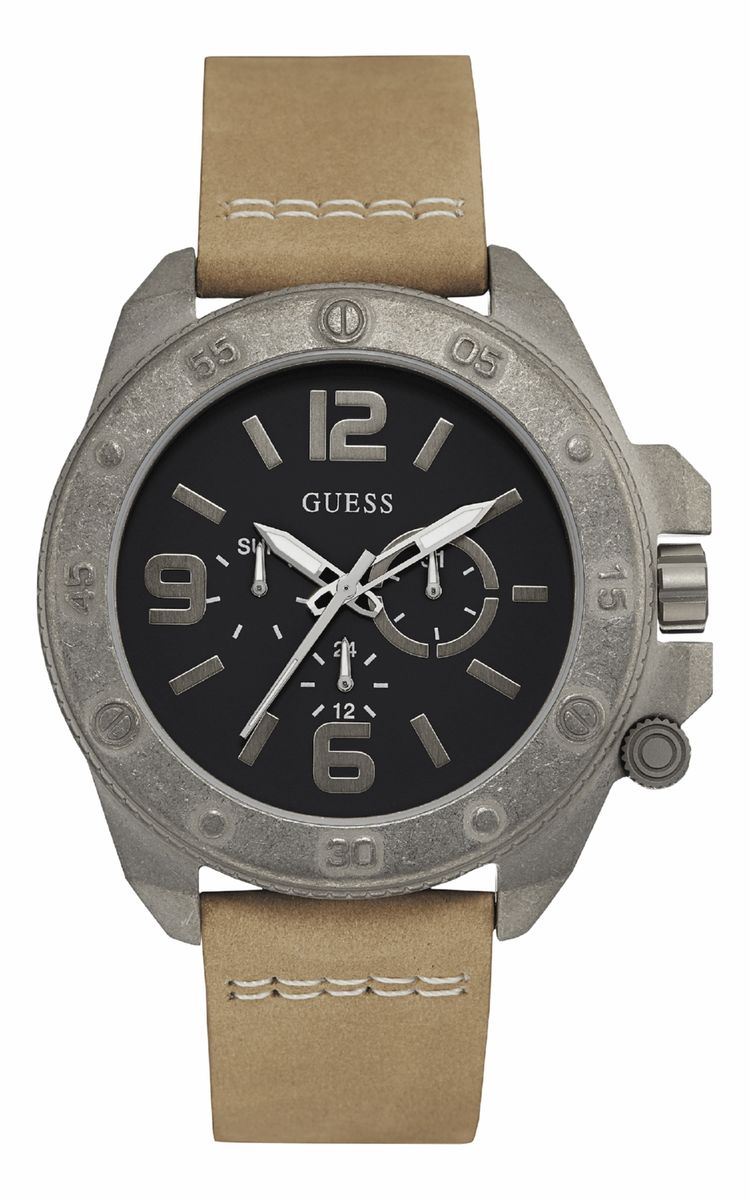 Herrenuhr mit Lederarmband