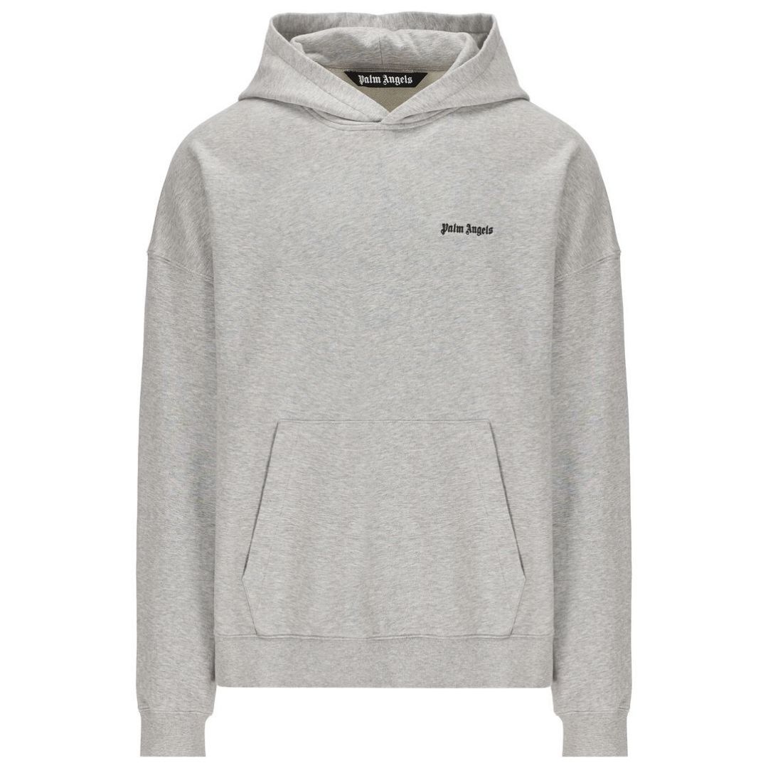 Kapuzenpullover aus Baumwolle mit gesticktem Logo
