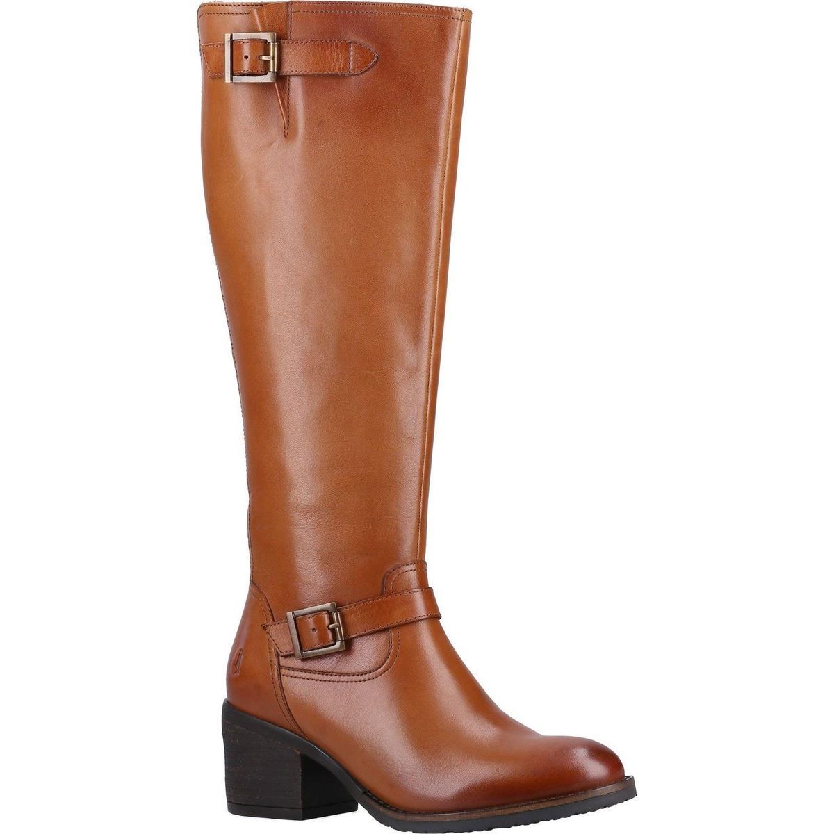 Hush Puppies Heidi Leder Damen Tan Leder Stiefel