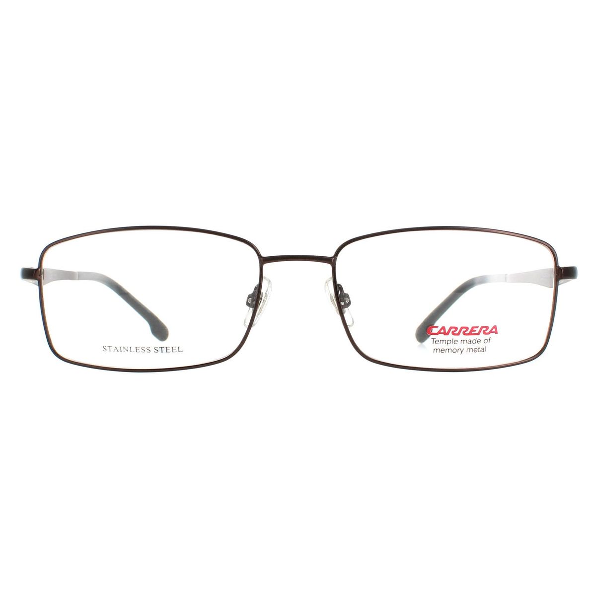 Schmale leichte rechteckige Metallbrille