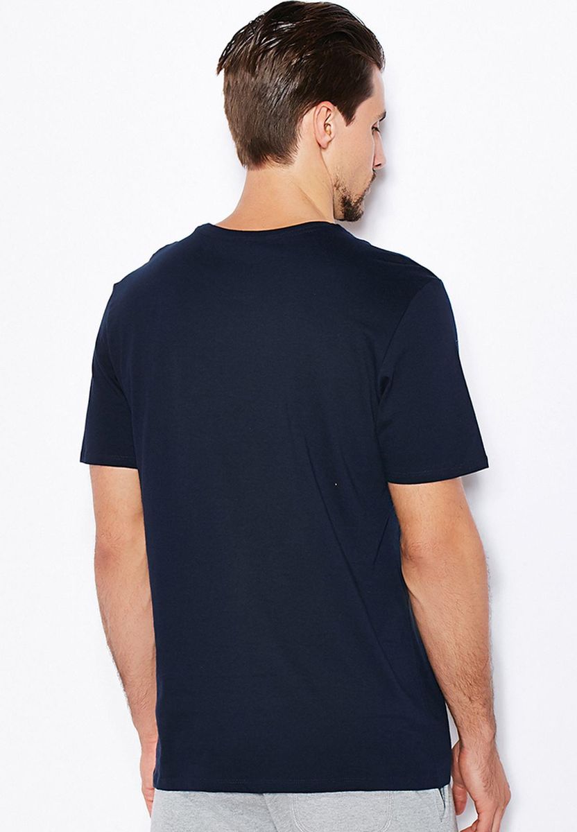 Klassisches Baumwoll-T-Shirt mit Rundhalsausschnitt