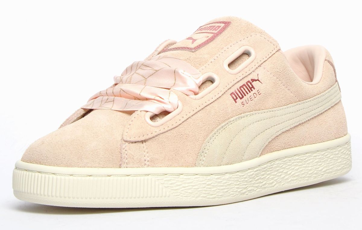 Wildleder-Sneaker mit Satinschleifen-Schnürsenkeln