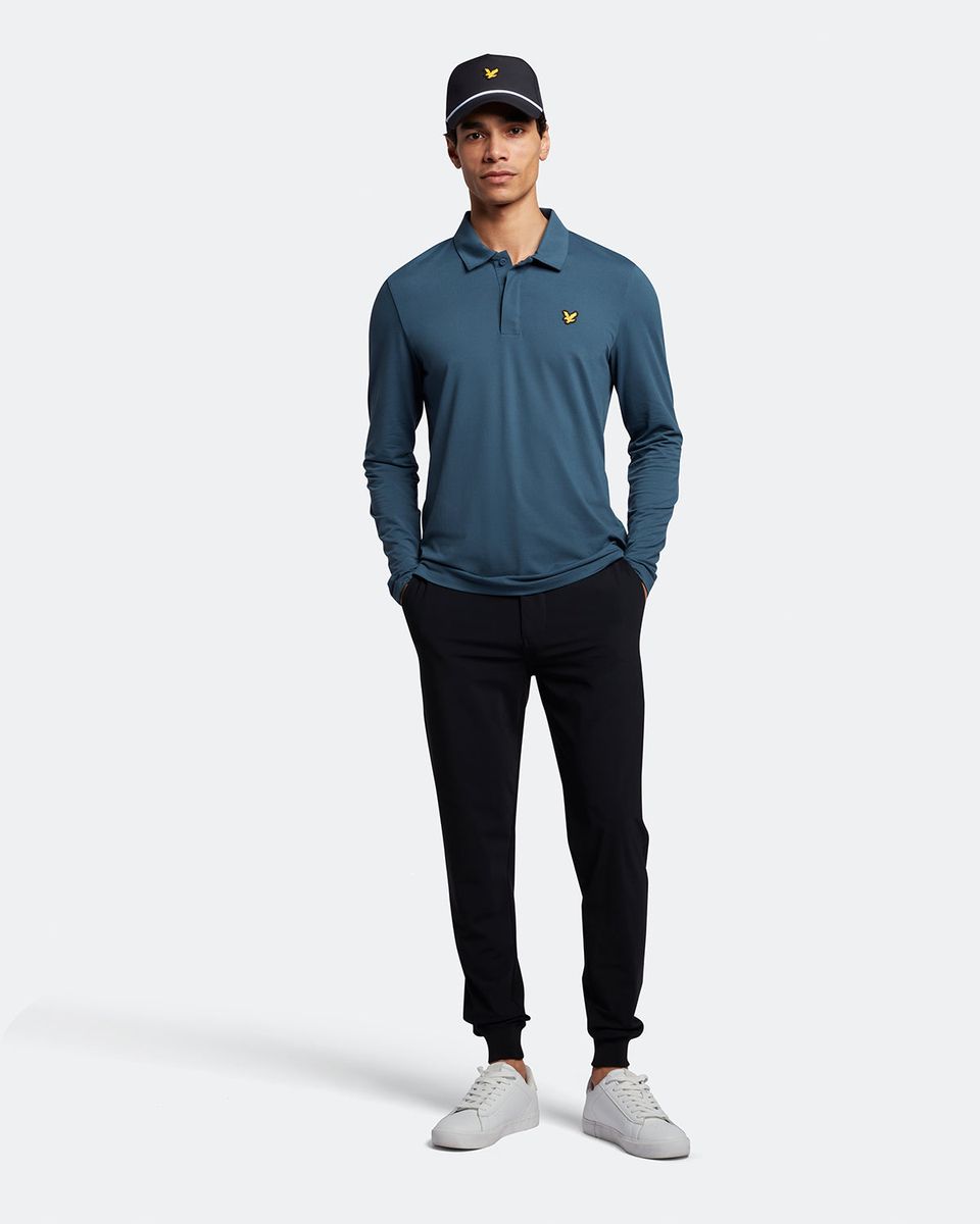 Funktionales Poloshirt mit verdeckter Knopfleiste