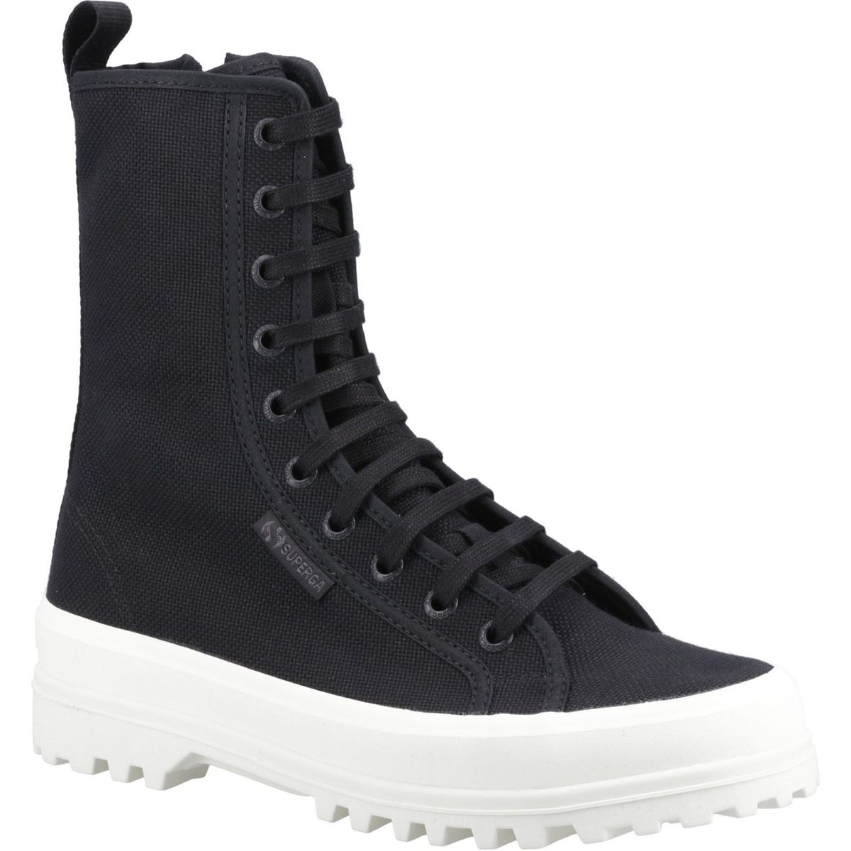 Superga 2641 Alpina High Baumwollmischung Damen Schwarz Stiefel