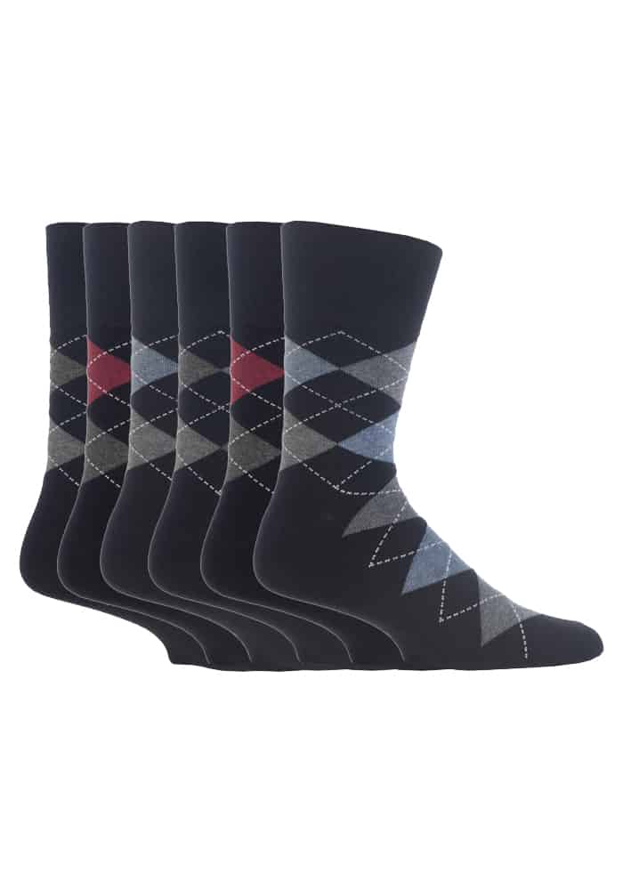 Gentle Grip - 6 Paar Herren Gentle Grip nicht elastische Socken - MGG39