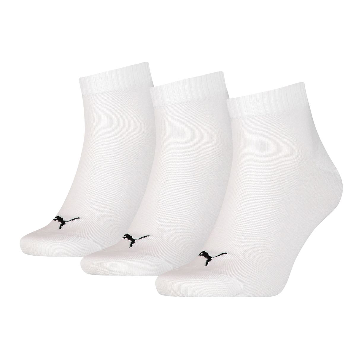 Weiße Sneaker Socken, 3er-Pack
