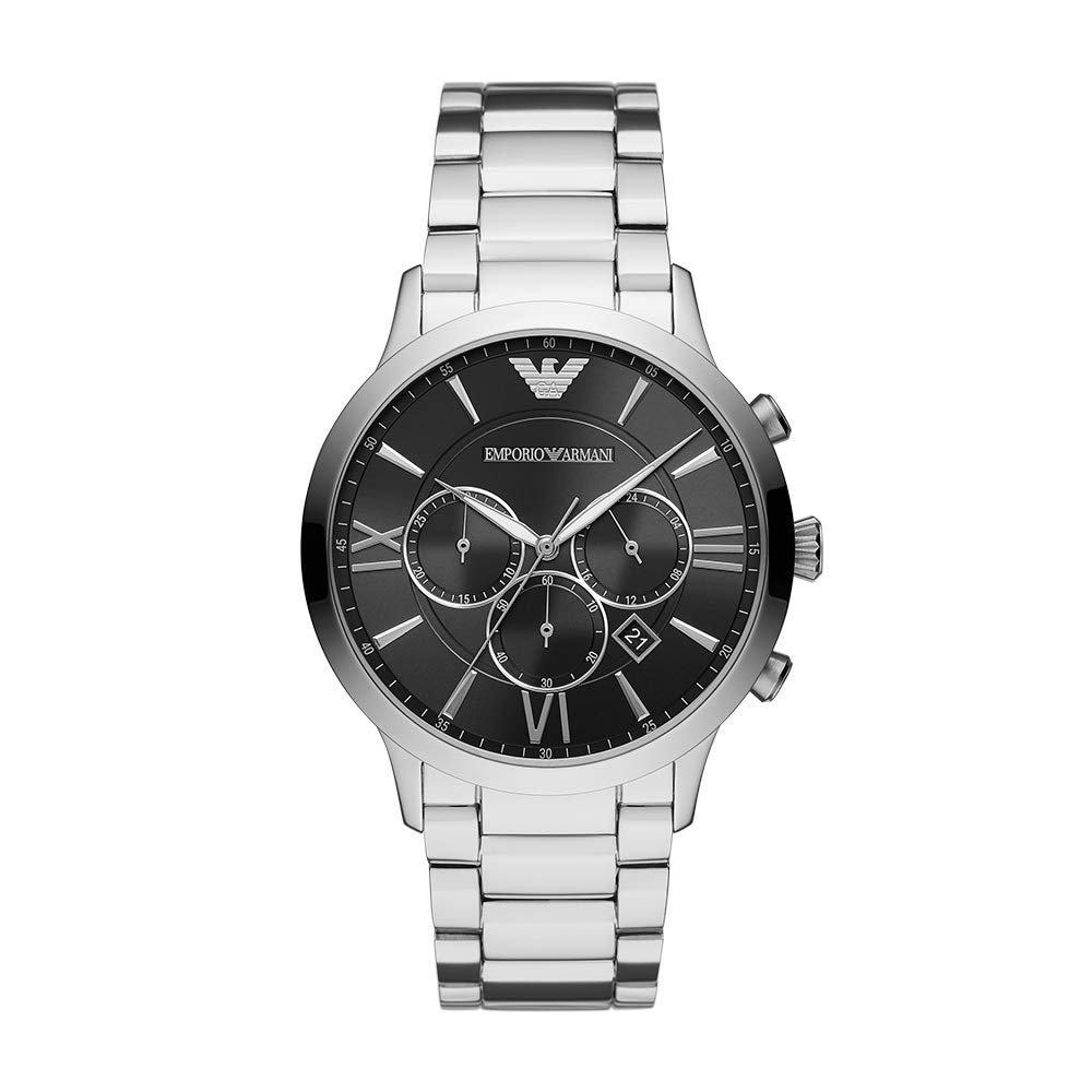 Herren-Chronographenuhr aus Edelstahl