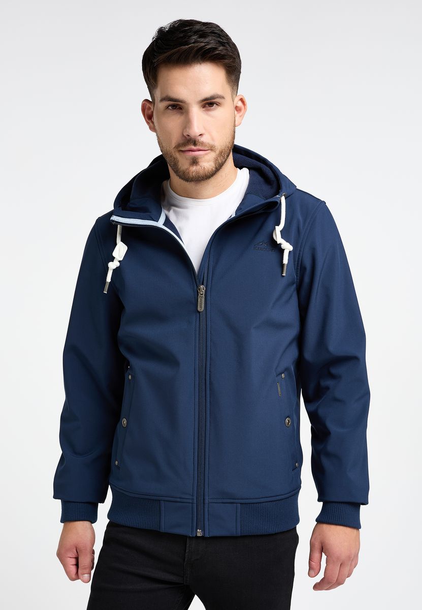 Softshell-Blouson mit Kapuze