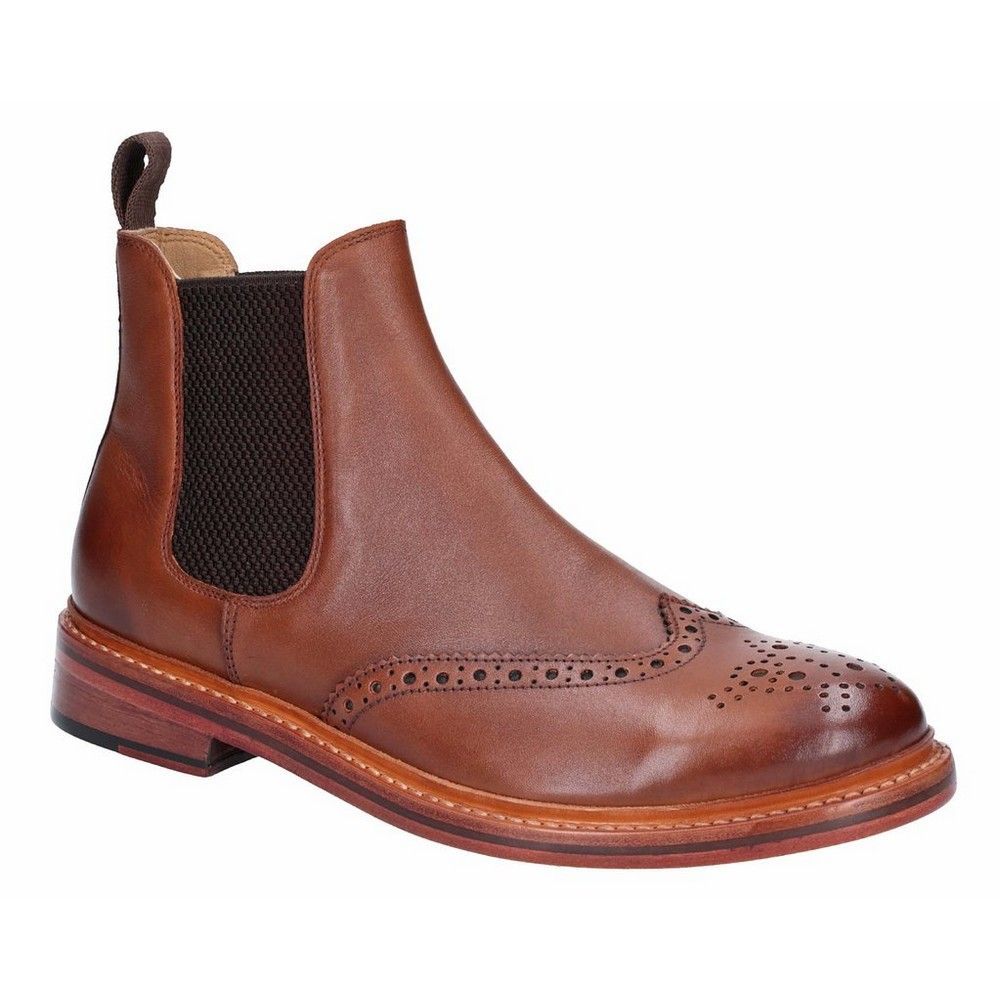 Herren Chelsea Brogue Stiefel aus Leder