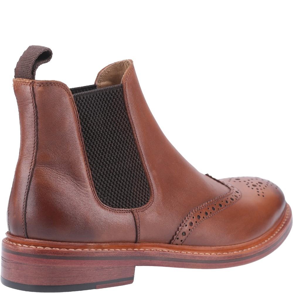 Chelsea Boots mit Brogue-Verzierung