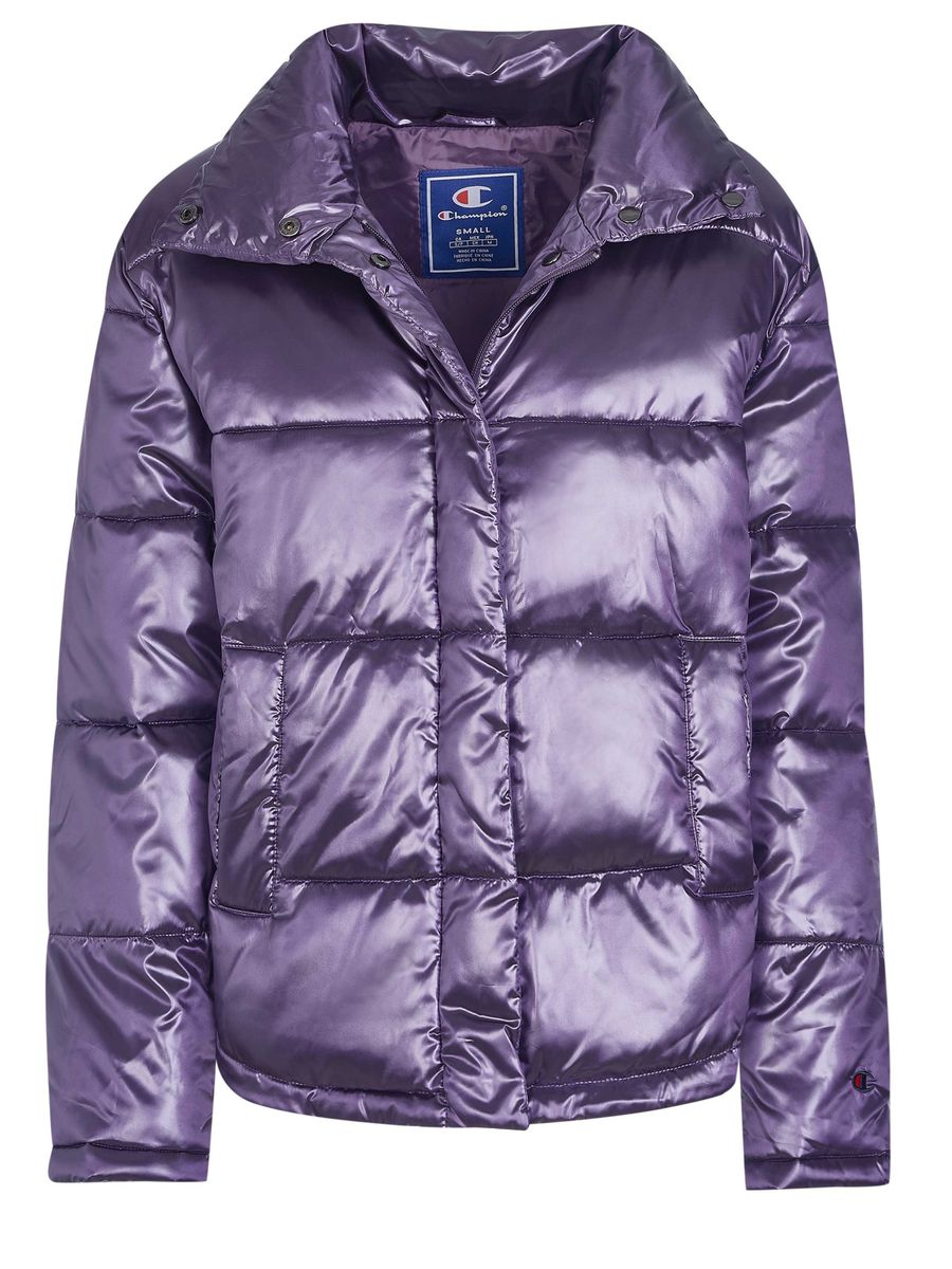 Gepolsterte Pufferjacke mit Stehkragen