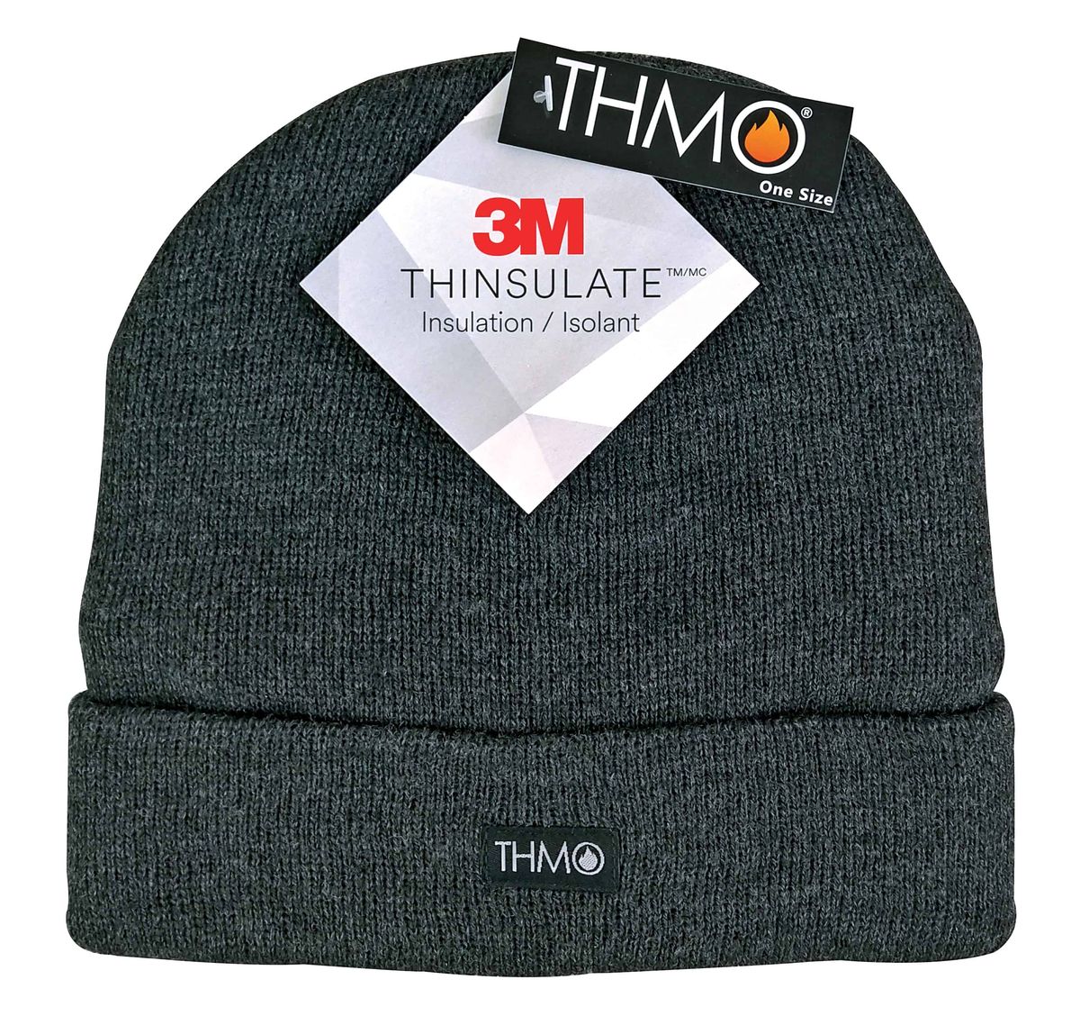 Thermisch gestrickte Beanie mit Umschlag