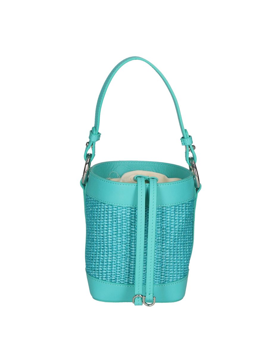 Gewebte Beuteltasche mit Henkel