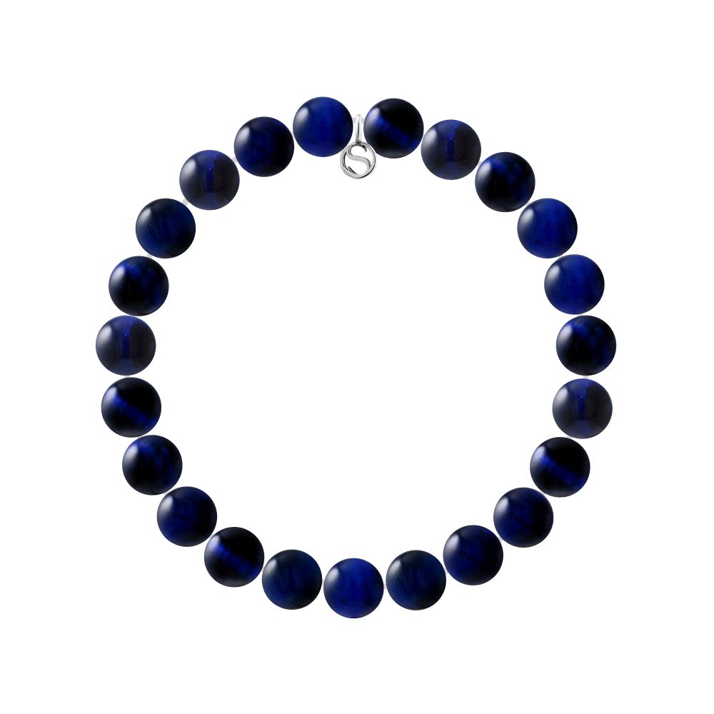 Blaues Tigerauge Perlenarmband