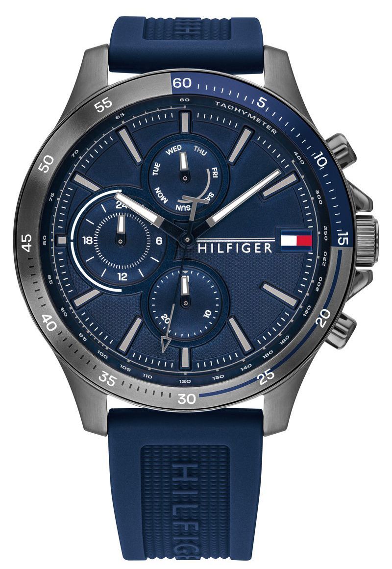 Herrenuhr Blau mit mehreren Zifferblättern