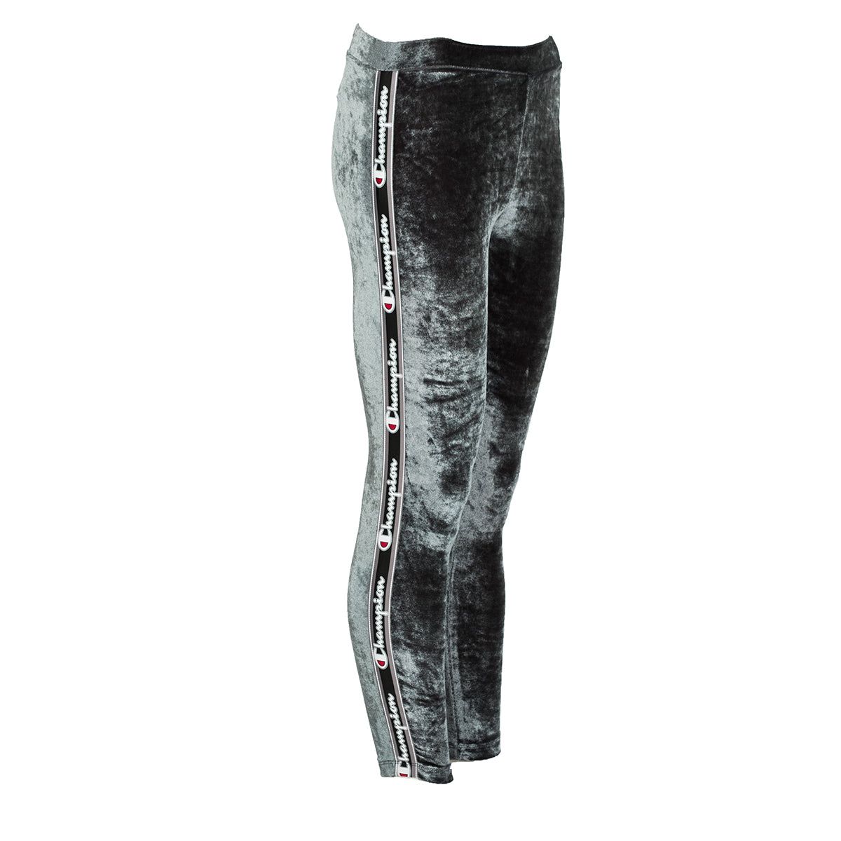 Schimmernde Skinny-Leggings aus Pannesamt