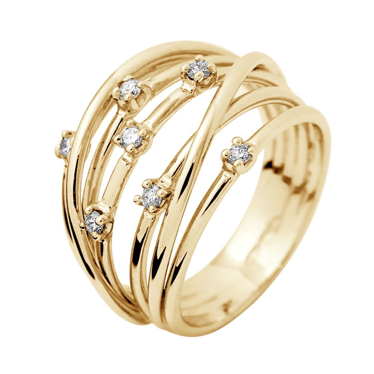 Mehrreihiger Diamant-Satellitenring