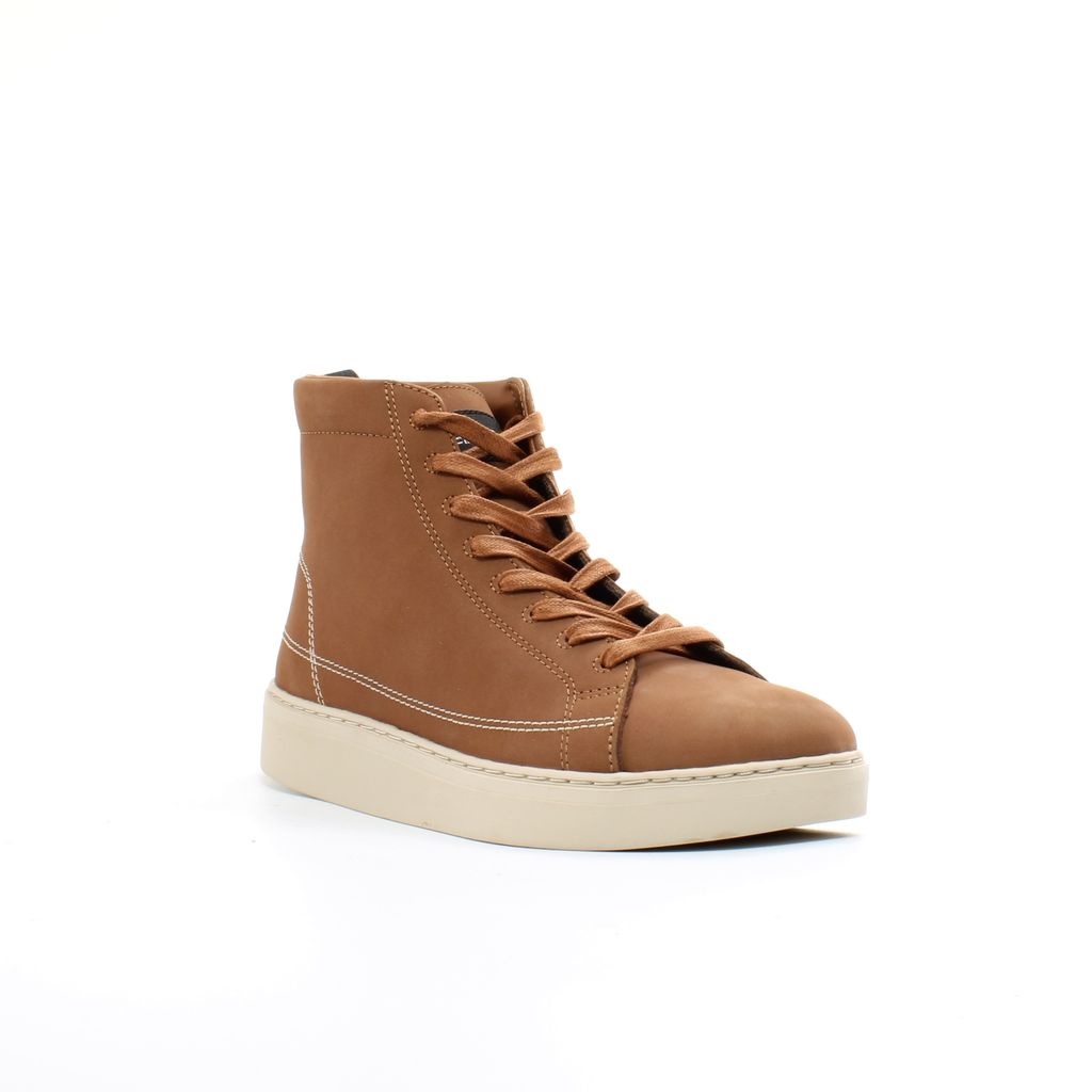 Mittelhohe Leder-Sneaker zum Schnüren