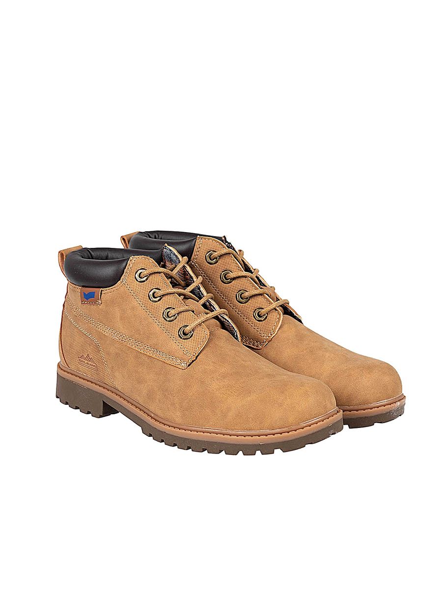 Schnürstiefeletten aus hochwertigem Kunstleder