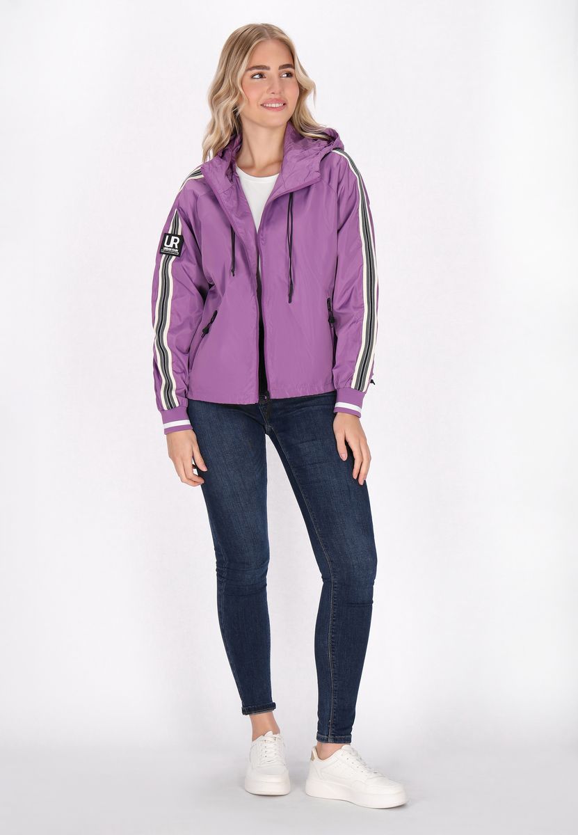 Leichte Blousonjacke mit Kapuze