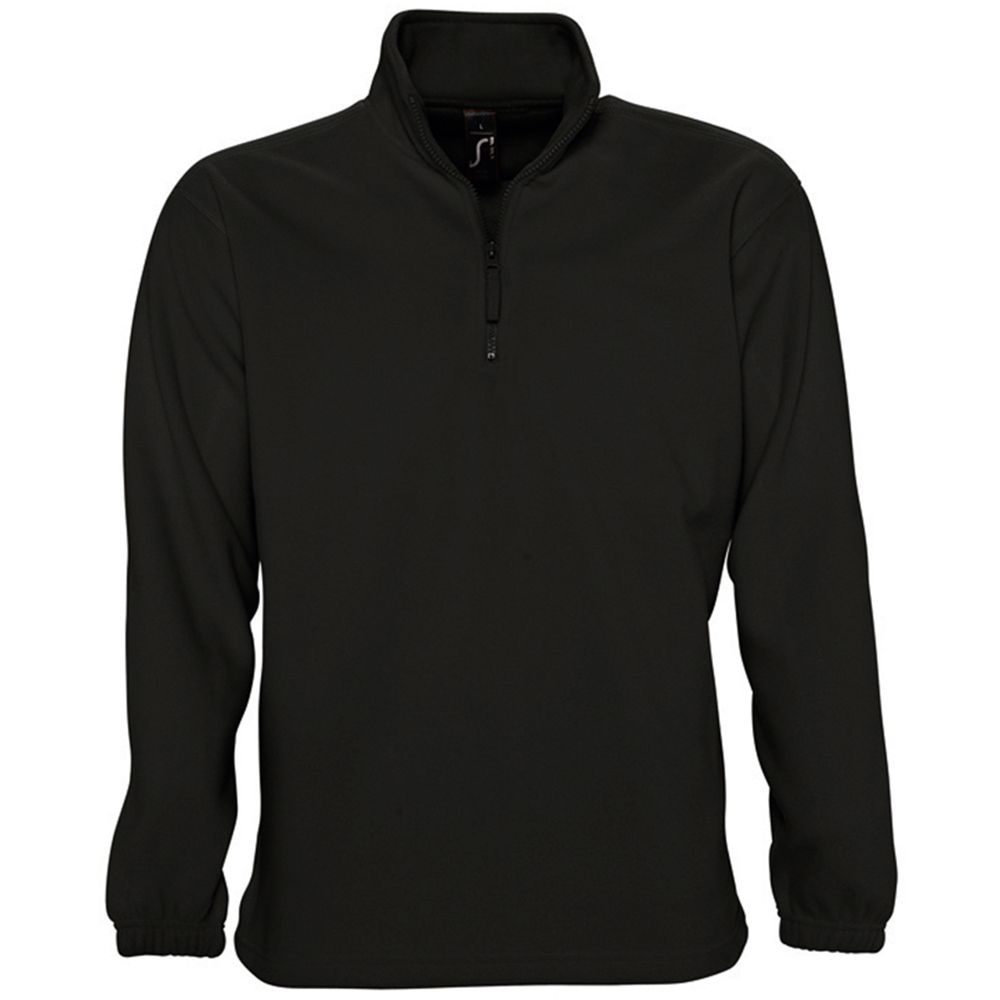 Unisex Fleece-Pullover mit Viertelreißverschluss