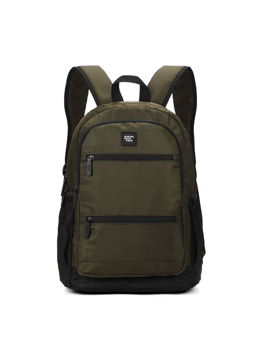 Lässiger olivgrüner Rucksack