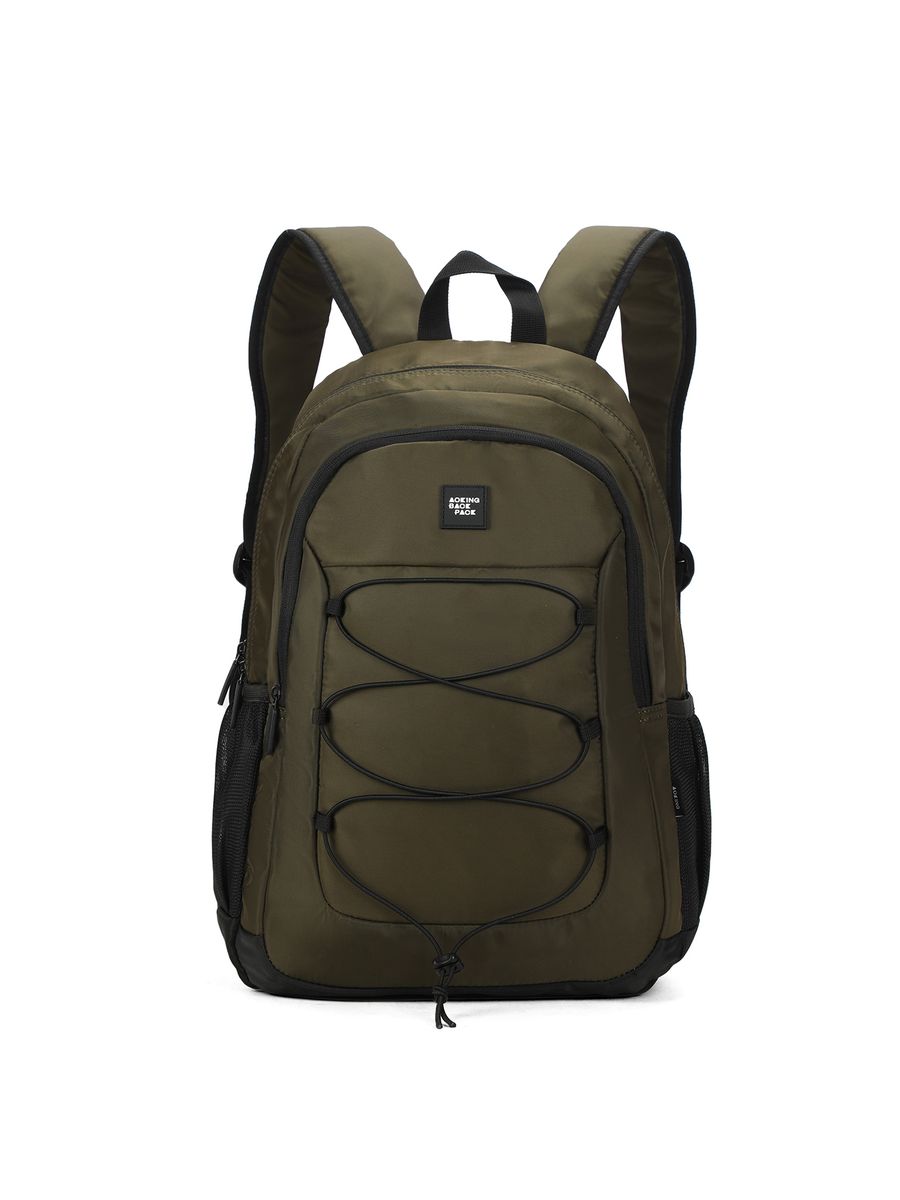 Lässiger olivgrüner Rucksack