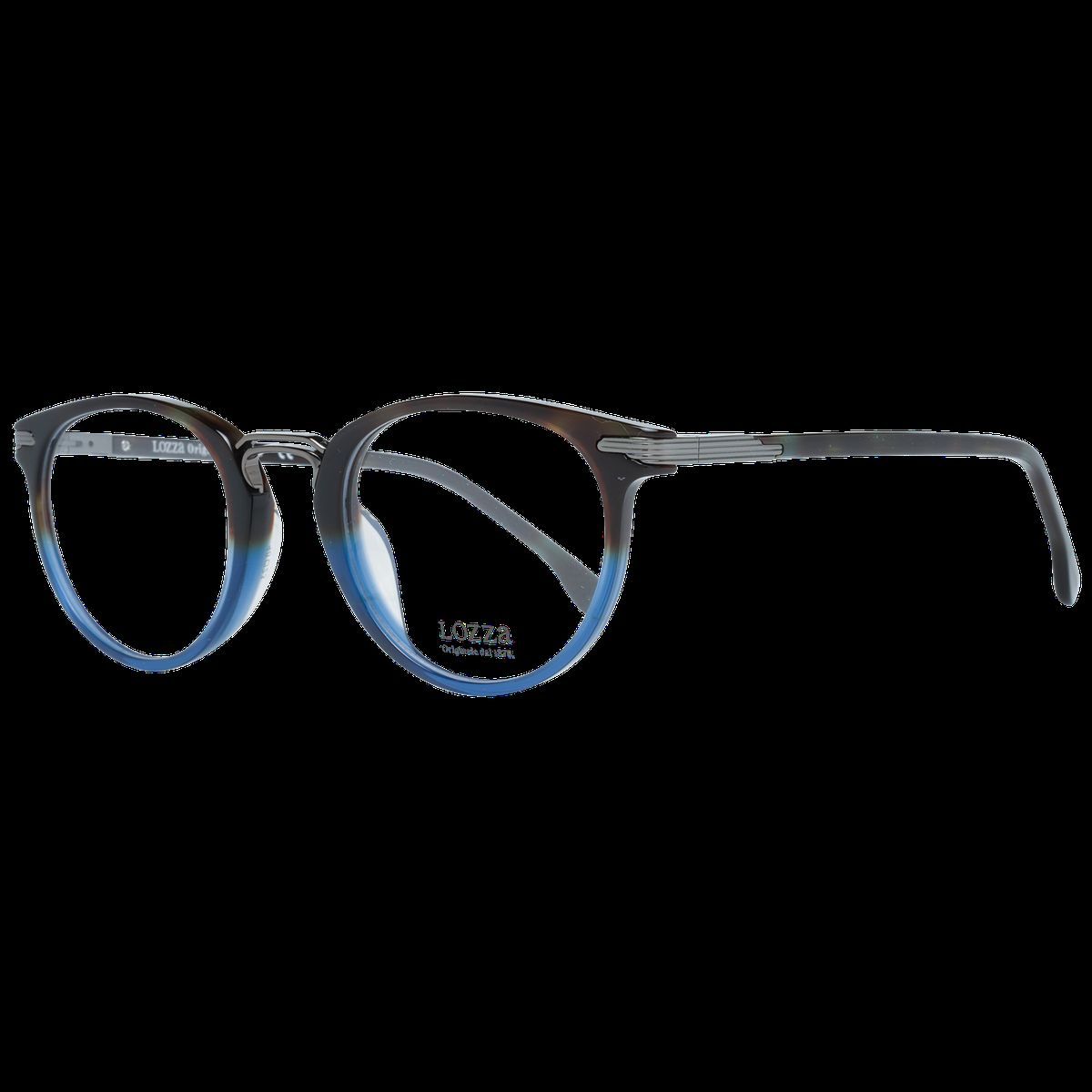 Runde, mehrfarbige Brille aus Metall und Kunststoff