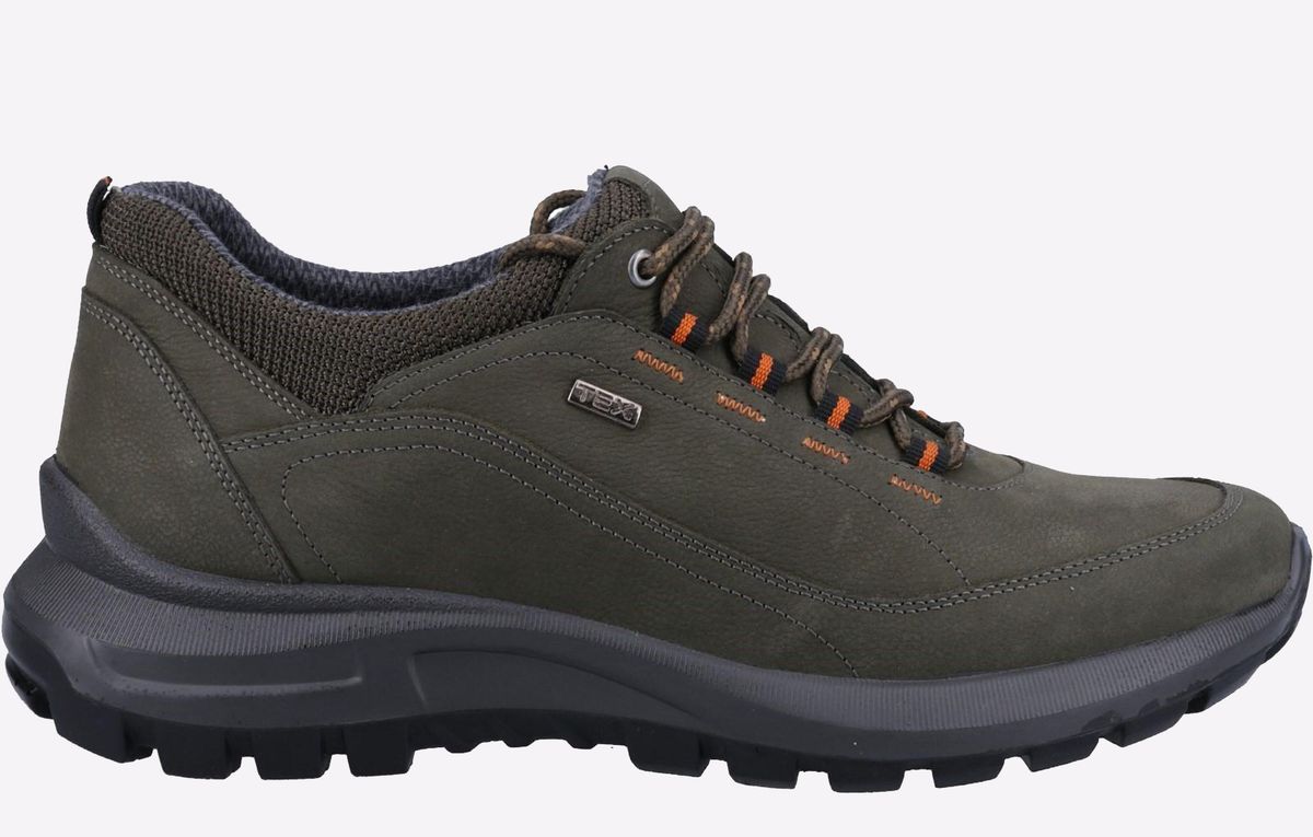 Cotswold Dumbleton Leder Herren Khaki Schnürschuhe