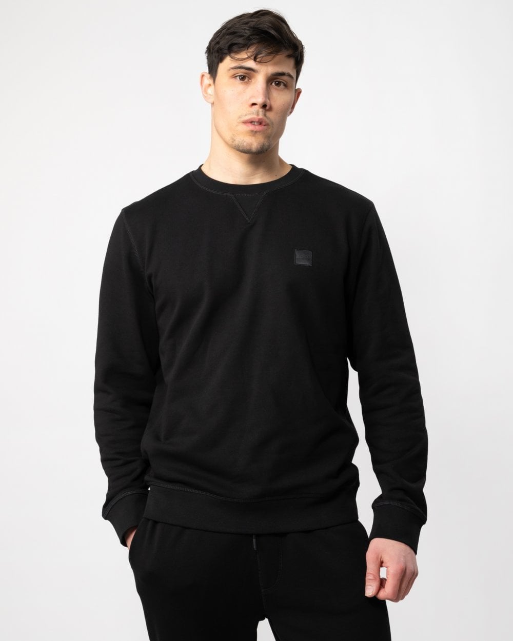 Locker geschnittenes Sweatshirt mit Rundhalsausschnitt