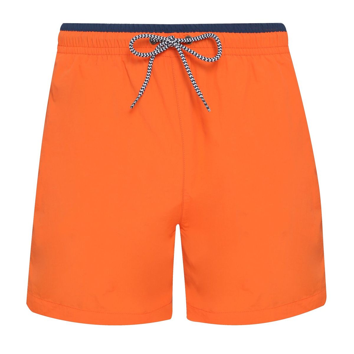 Herren Badeshorts Orange mit Kordelzug
