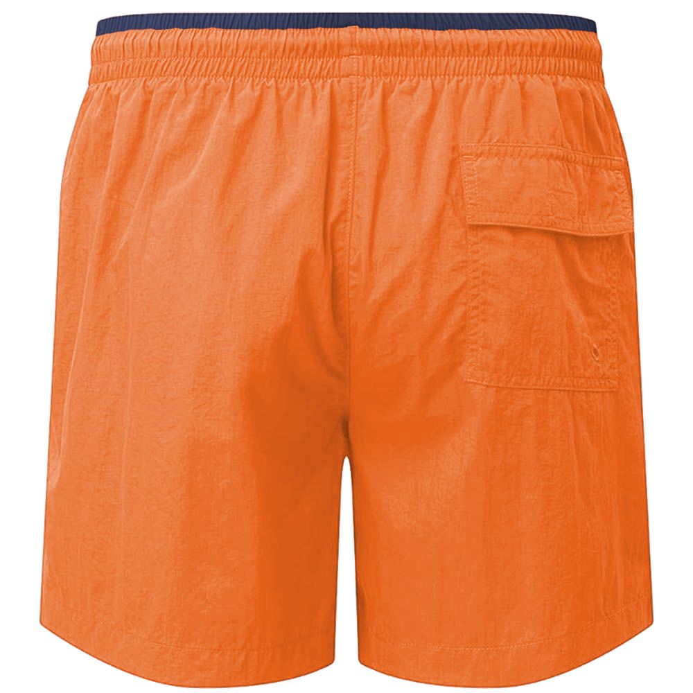 Netzgefütterte Shorts mit Kontrastbund