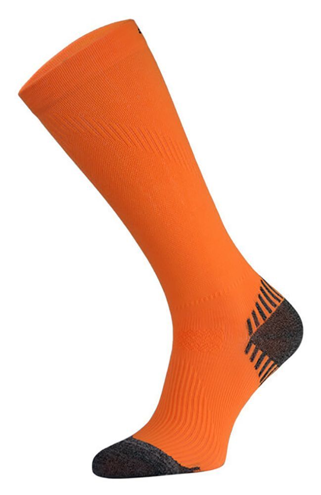 COMODO - 1 Paire Chaussettes Genou Sport Running Contention Homme Femme - Orange Néon