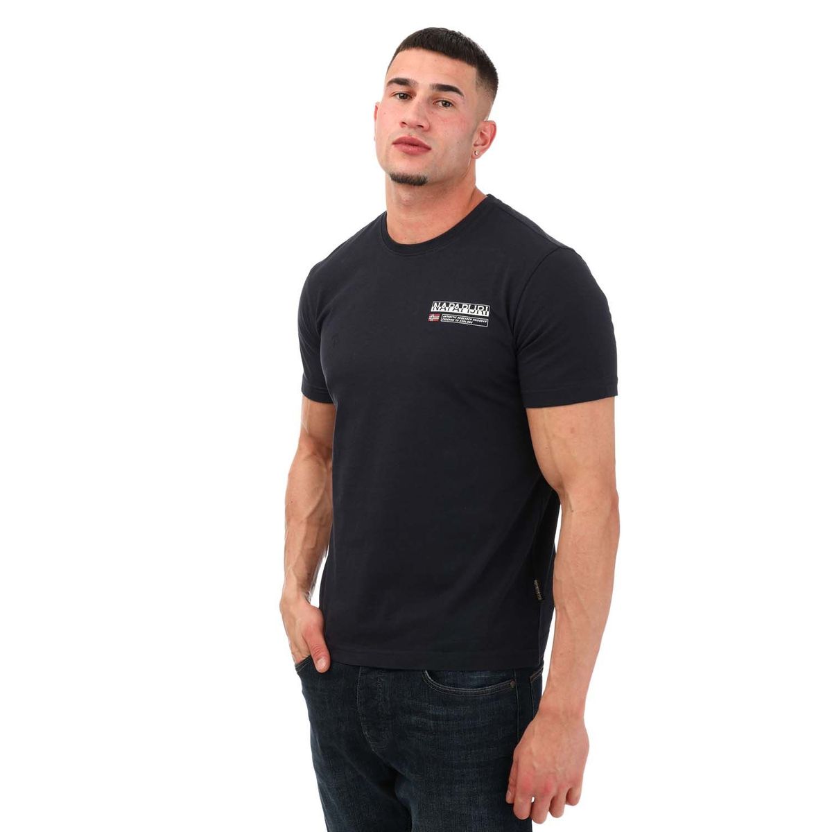 Klassisches T-Shirt mit Logo-Rundhalsausschnitt