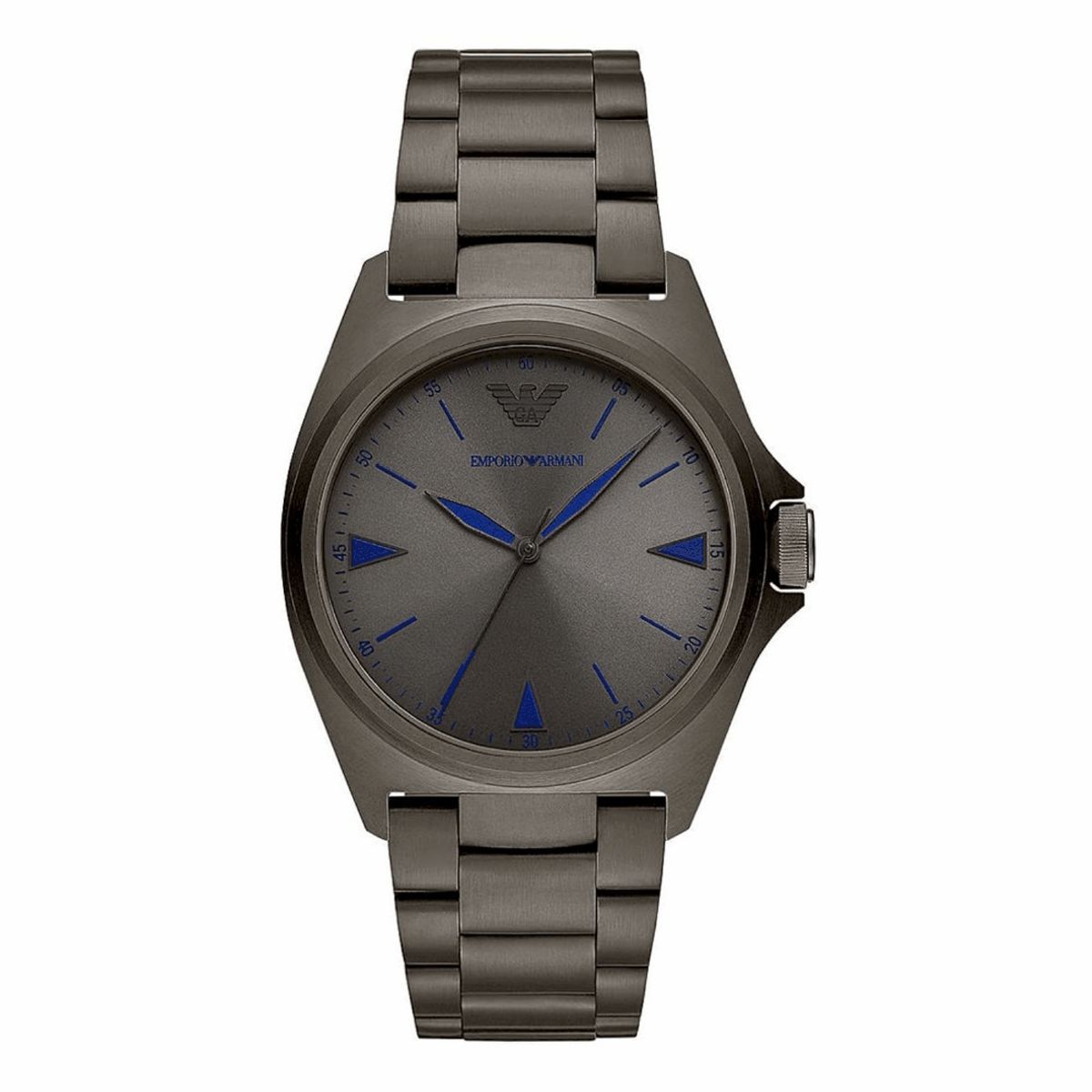 Graue Edelstahl Herrenuhr